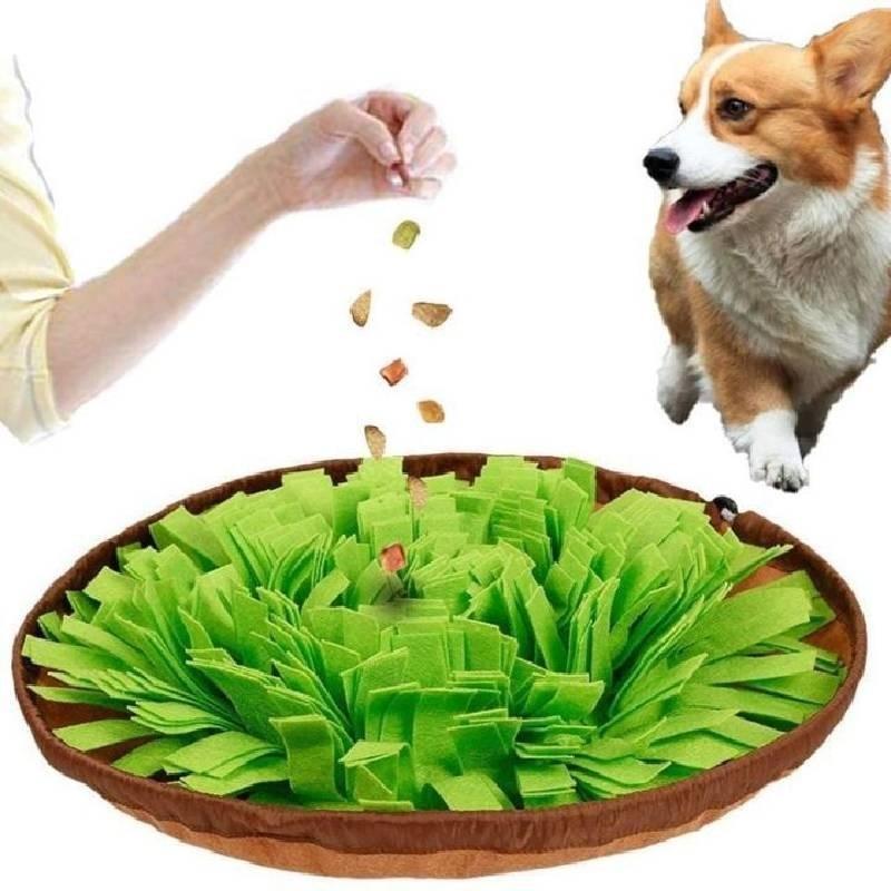 Коврик-нюхалка для кормления питомцев для собак, войлочный, против удушья, игрушка для раздачи корма, розовый