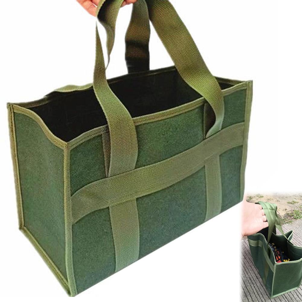 Простая холщовая сумка для инструментов, высокопрочная, для хранения инструментов, для сада, водонепроницаемая, для переезда, для избранных D7G6