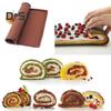 Swiss Roll Mat Heat Resistant Multipurpose Silica Gel Pizza Cookie Baking Sheet Pad Kitchen Tool