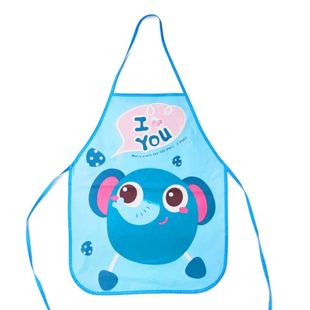 Фартук с рисунком из мультфильмов, комбинезон с героями мультфильмов, многоразовый детский фартук, кухонные принадлежности
