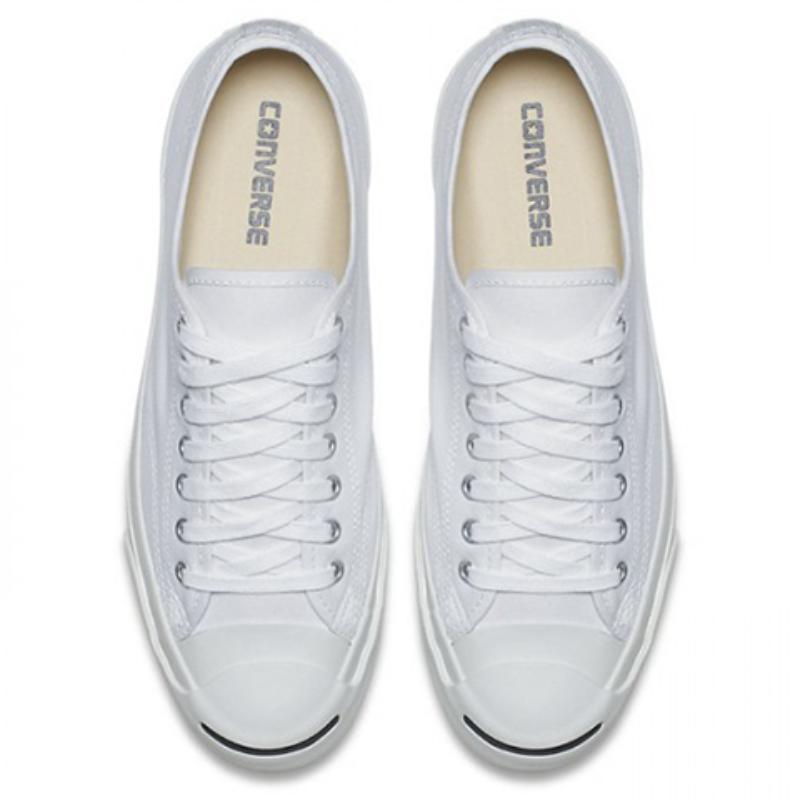 Converse Кеды Jack Purcell на шнуровке, низкие, парусиновые, унисекс, белые