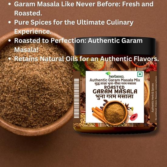 Herbexo Masala Trio Pack — порошок шахи гарам масала 50 г, чаат масала и поха масала — настоящие индийские специи — ароматные смеси специй