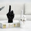 Middle Finger Sculpture: Unique Resin Decor for Home or Bedroom