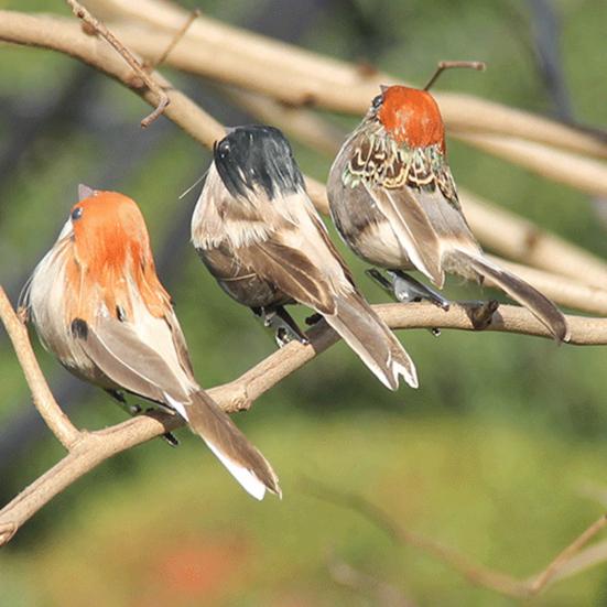 Воробей, 3D глаза, макет сцены, тонкое мастерство, свадебное уличное искусственное животное, птица, реквизит для дома, подделка