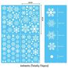 114 шт./Набор Наклейки Снежинки Рождественские Набор для Украшения, Белые Наклейки на Рождественскую Тему, Наклейки для Зимней Снежной Вечеринки
