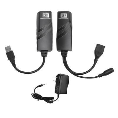 USB-удлинитель 100 м Дальность передачи Стабильное соединение по сетевому кабелю CAT5 CAT5E CAT6 Адаптер USB-Ethernet Вилка США