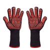 High-Temp Resistant Non-Slip BBQ Gloves: Flame Retardant, Fireproof, Heat Insulation, Anti-Scald Silicone for Microwave & Oven Use