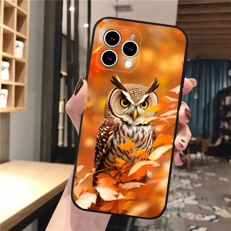 Чехол для телефона с совой для iphone 17 Pro Max Air 16 15 14 13 Pro Max 15 16 Pro 15Plus Корпус