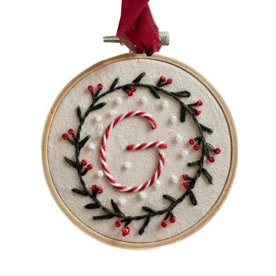 Сделай сам Вышитое Рождественское Украшение Вышивка Инициала Набор для Рукоделия Мини Рождественский Набор для Вышивания для Начинающих