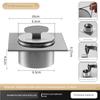 Thickened 304 Stainless Steel Cleaning Access Point for Floor Drain, Floor Cleaning Outlet, Balcony Kitchen Drain Pipe Inspection Port