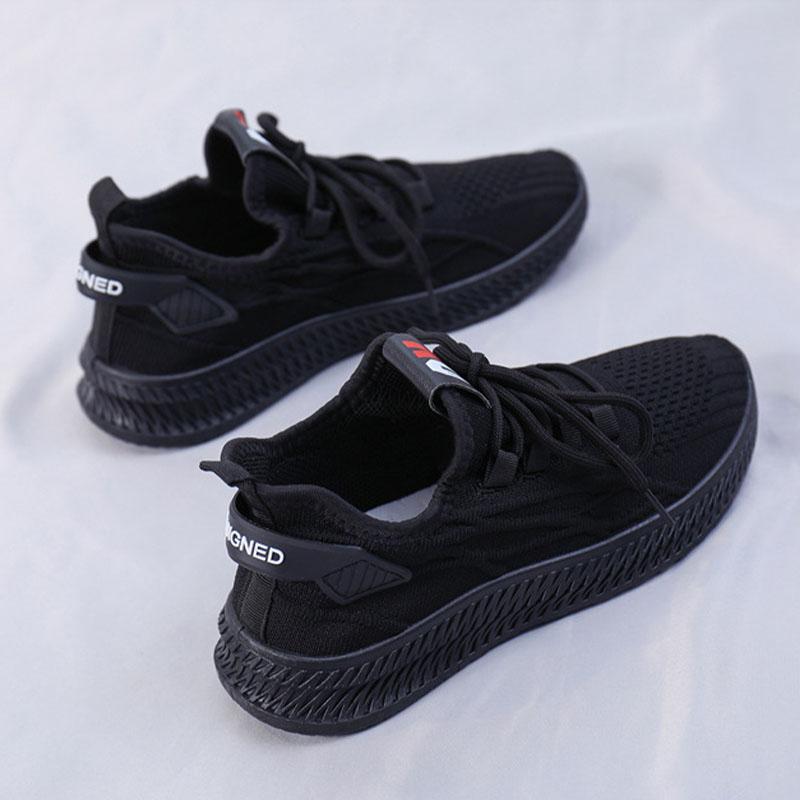 Мода 2025 Весна Женские Кроссовки Женская Обувь Корейская Сетка Желтый Женская Обувь Женщина На Шнуровке Красный Черный Повседневная Обувь Дышащая