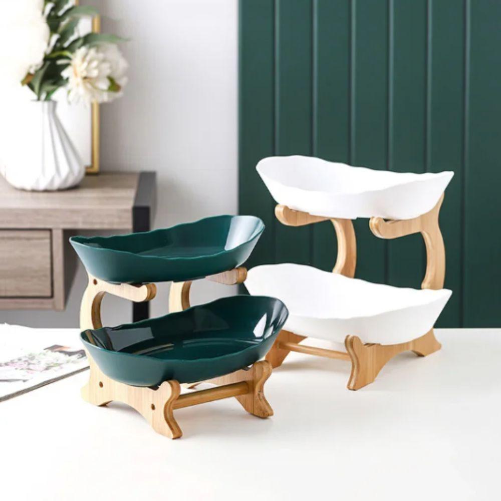 Пластиковый материал Фруктовая тарелка Современный стиль Подставка для торта Тарелки для закусок Блюдо для закусок Гостиная