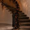 Flexible Bendable Branch Wreaths Halloween Lighted Creepy Vine Garland with LED Light, Waterproof Faux Black Horror Atmosphere Seasonal Ornaments
