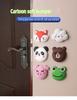 Cartoon Silicone Wall Protector, Door Handle Bumper Guard, Self Adhesive Rubber, Round Door Crash Pad, Anti-slip Sticker