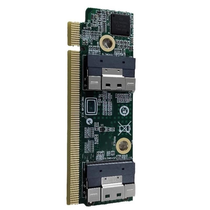 Высокоскоростные внешние карты расширения SFF-8654 для PCIe 4.0 x16 x8 Адаптеры SFF-8654 Адаптеры Компьютерная карта для сервера 1U