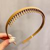 Модный простой цветной ободок Morandi с зубцами, расческа для волос, обруч для волос для женщин, головной убор, аксессуары для волос, ленты для волос, однотонная поставка