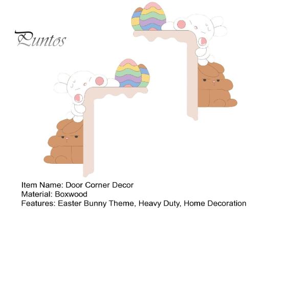 1/2 шт. пасхальный кролик дверной уголок украшение фермерский деревенский мультяшный кролик дверная рама знак передняя дверь край верхний орнамент