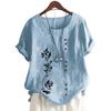 Stylish Women's Cotton Short Sleeve Top with Round Neck In 11 Floral Prints