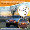 YMT Pre-Runner LED Grille Light Bar Kit for 2007-2018 Jeep Wrangler JK 2-Door/Unlimited 4-Door (JK), Plug & Play Waterproof