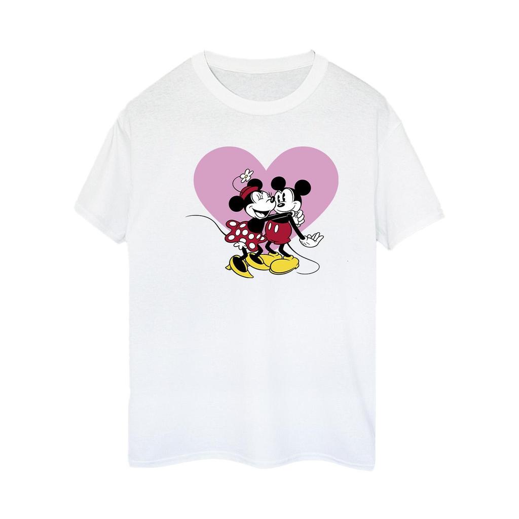 Disney Womens/Ladies Mickey Mouse Love Languages Cotton Boyfriend T-Shirt