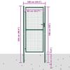 Steel Garden Gate 100 x 200 cm Green