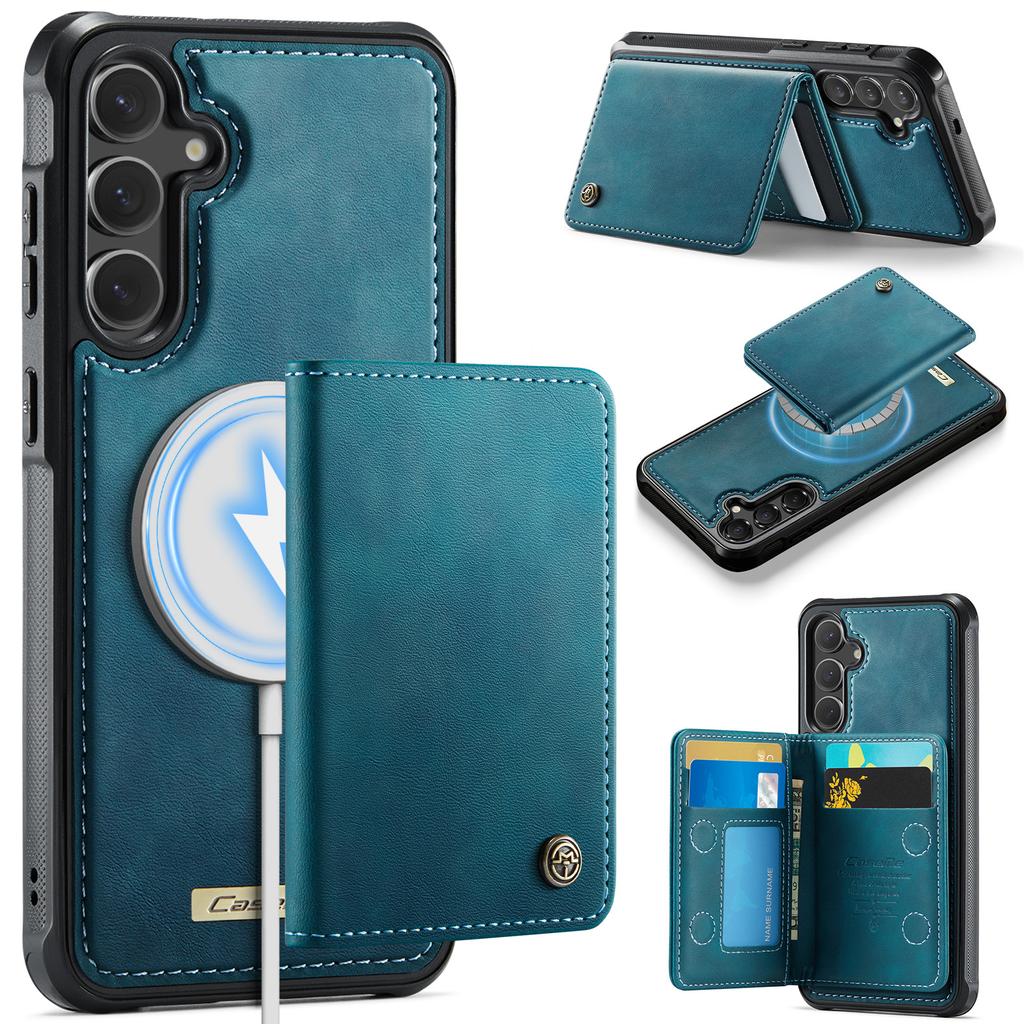 For Samsung Galaxy S25 FE Magnetic Case CASEME ME80 Series Leather PC TPU Phone Cover with Detachable Wallet