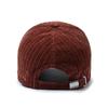 Hat Men and Women Autumn and Winter New Striped Ins Tide Letter R Baseball Cap Corduroy Duck Tongue Cap