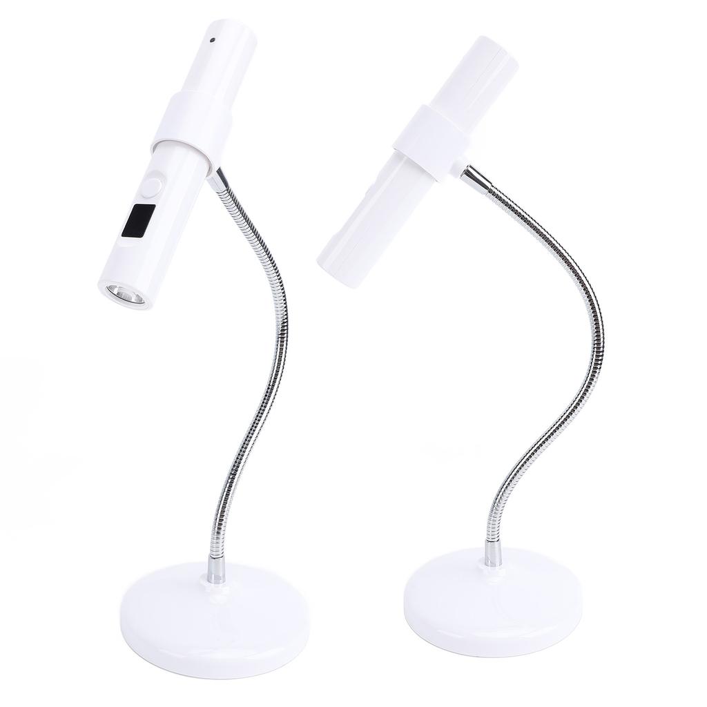 Мини УФ-лампа для ногтей 30с 60с Таймер Портативная Регулируемая шейка на 360 градусов Сенсорное управление Перезаряжаемая Светодиодная