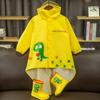 Детский дождевик для мальчиков 3 года, динозавр, детский сад, девочки, плащ, резиновые сапоги 4, детский пончо, набор с резиновыми сапогами, на все тело