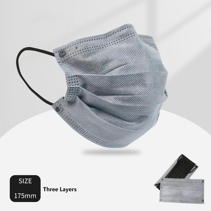 50 шт. 3/4 слойные маски для лица из ткани, выдуваемой методом расплавления, одноразовые защитные противопылевые маски для взрослых, нетканые ушные петли