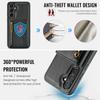 DG.MING M5 Series For Samsung Galaxy S25 FE Case Detachable Magnetic Leather Phone Cover with Card Slots