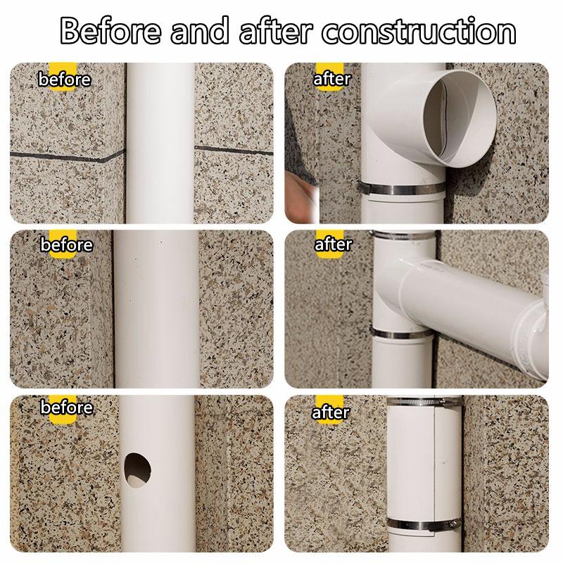 PVC Open Tee Pipe joint Repair Patch Drain Pipe Adapter Tube Connectors for Home Outdoor Industrial Plumbing Accessories