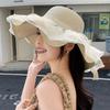 Summer New Woven Straw Hat Beach Vacation Lace Beach Sunscreen Hat Sunshade Sun Hat