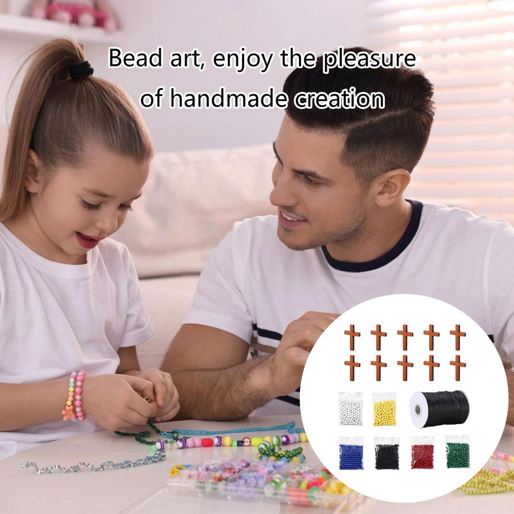 Браслет «План спасения» из бусин на вощеной хлопковой нити, без слов, наборы для изготовления ожерелья «Вера», наборы для изготовления христианского браслета