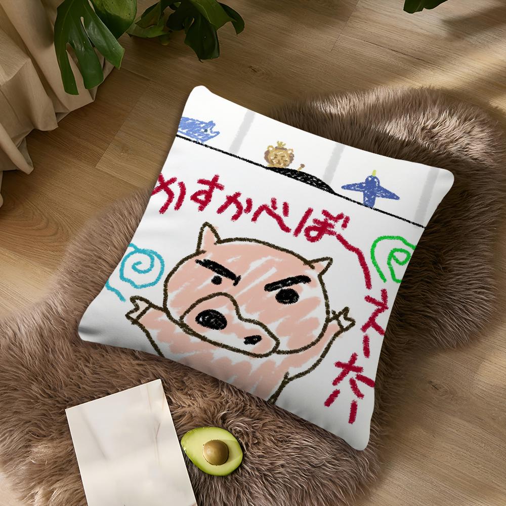 Cartoon B-Buriburizaemon Cute Pig cushion cover For Bedroom Car Coffee Shop Room Soft Living Room Sofa Decorative Pillow Case