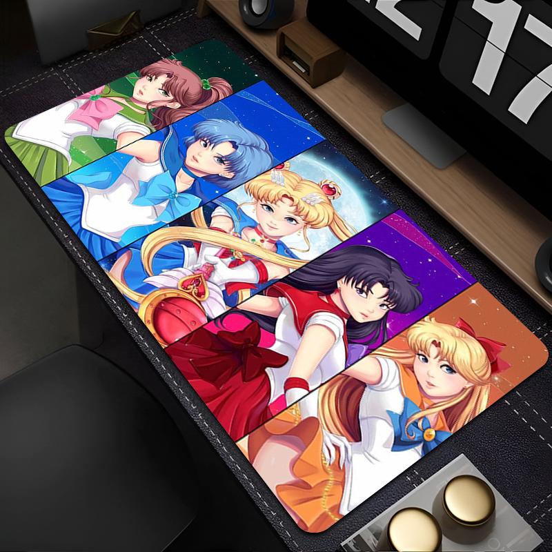 Colorful Mouse Pad SSailor Moon Anime Gaming Accessories Mousepad Gamer Completo Computer Keyboard Desk Mat Varmilo Table Pad