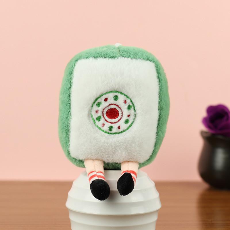 Плюшевый Игривый Брелок Маджонг Милая Мягкая Игрушка Красный Дракон Очаровательный Аксессуар Сумки Для