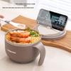 Миска для лапши быстрого приготовления Deouxingguang из нержавеющей стали 316L с крышкой