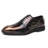 Мужские туфли-дерби в стиле ретро из бронзовой кожи, деловые туфли для офиса, свадебные блейзеры, туфли-седла, большие размеры