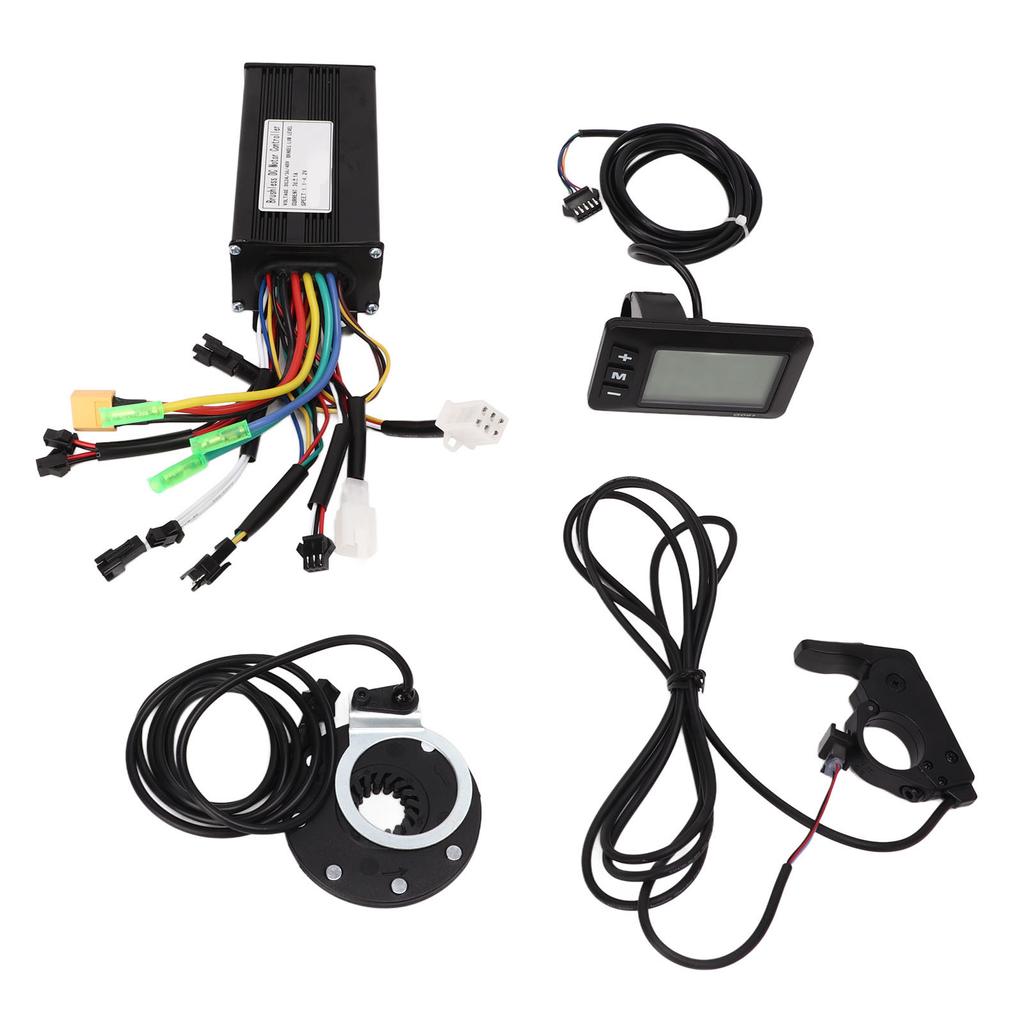 Комплект контроллера для переоборудования электровелосипеда Датчик помощи при педалировании 3 режима 9-трубный синусоидальный комплект помощи при педалировании с панелью GD01