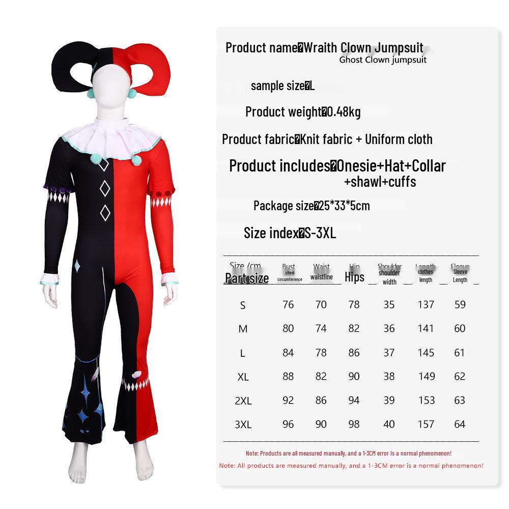 Haunted Clown Halloween Costume: Scary, Bloody Horror Cosplay for Stage and Role Play