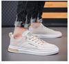 Парусиновая обувь, мужская обувь, летние дышащие маленькие белые туфли, мужская спортивная повседневная обувь, модная обувь