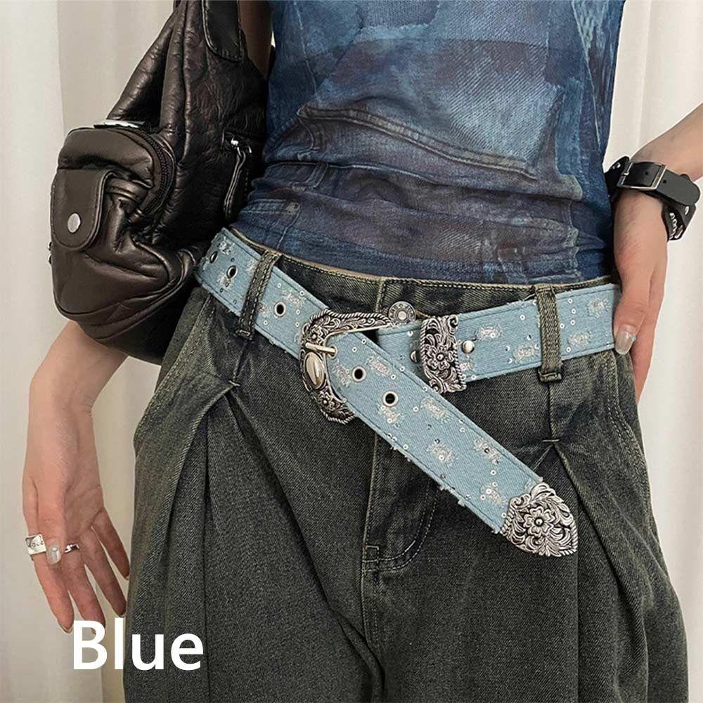 Панк-ремень Y2K Персонализированная поясная цепочка Декор для джинсов и брюк Пояс