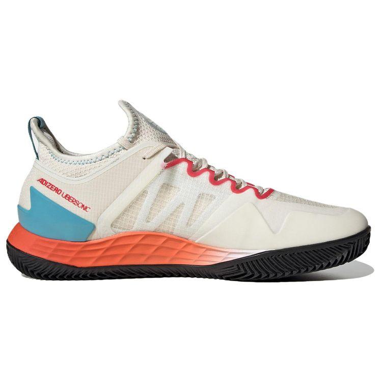 adidas Adizero Ubersonic 4 Clay Court Chalk Scarlet мужские кроссовки кремовый мел-белый серебристо-металлик HQ5930