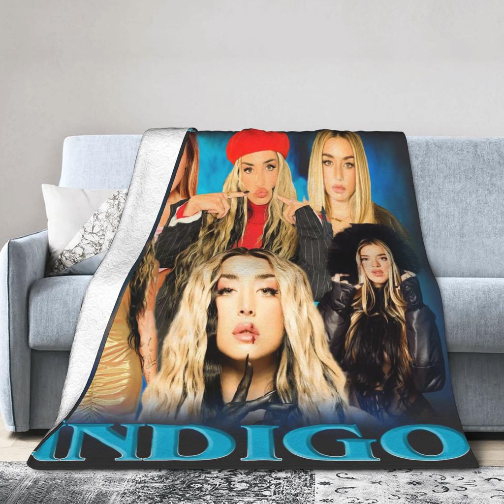 Warm Soft BlanketKids Adult Airplane Travel L-Lolas Indigos Cartoon Art Throw Blanket Flannel Bedspread For Home Decor Bed Cover