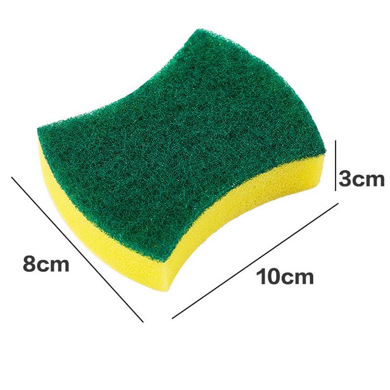 Kitchen Scrub Sponges Dual-Sided Cleaning Sponges Magic Sponge Water Absorb Accessories High Density Clean Tools Soft  Beads