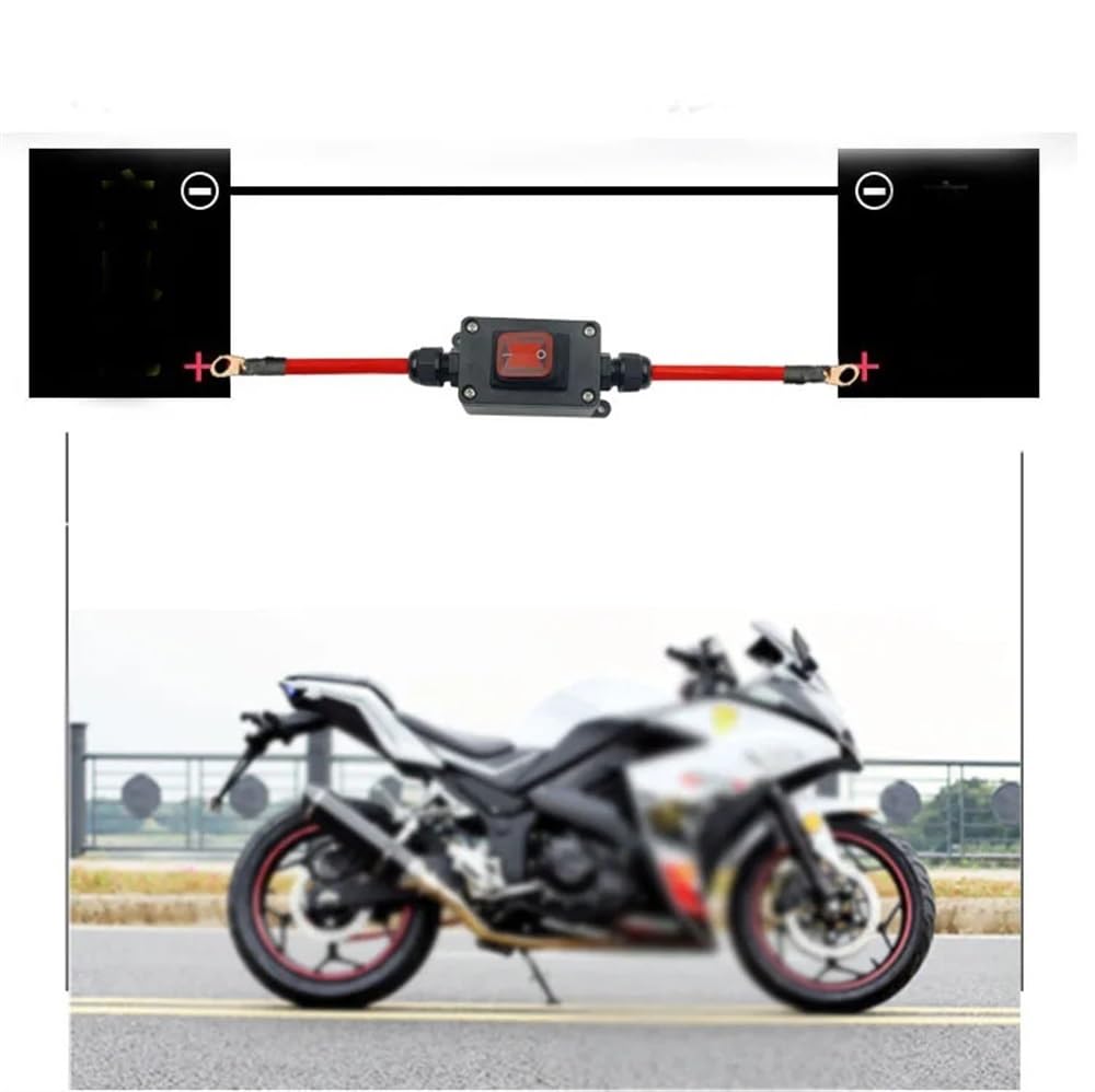 New Waterproof 60A 24v Motorcycle Power Master Switch Disconnector Isolator Switch + Cable Spare Parts (50cm)