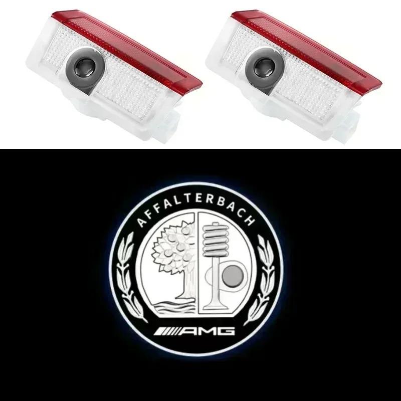 2pcs Car door welcome light logo Emblem For Mercedes Benz A C E GLC GLA GLE GLB Class W177 W205 W212 W213 X253 X156 W166 X247 PL4