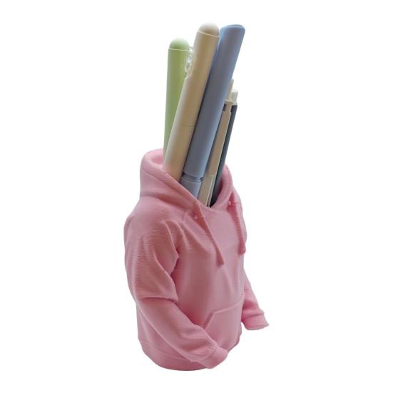 Креативный держатель для ручек Уникальный дизайн толстовки 3D-печатный настольный органайзер для ручек, карандашей, линеек, ножниц Просторное настольное хранение Офис, Школа