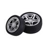 Rubber Model Car Wheels Rotatable Toy Car Modified Parts Easy Install Car Tire Model Toy Car